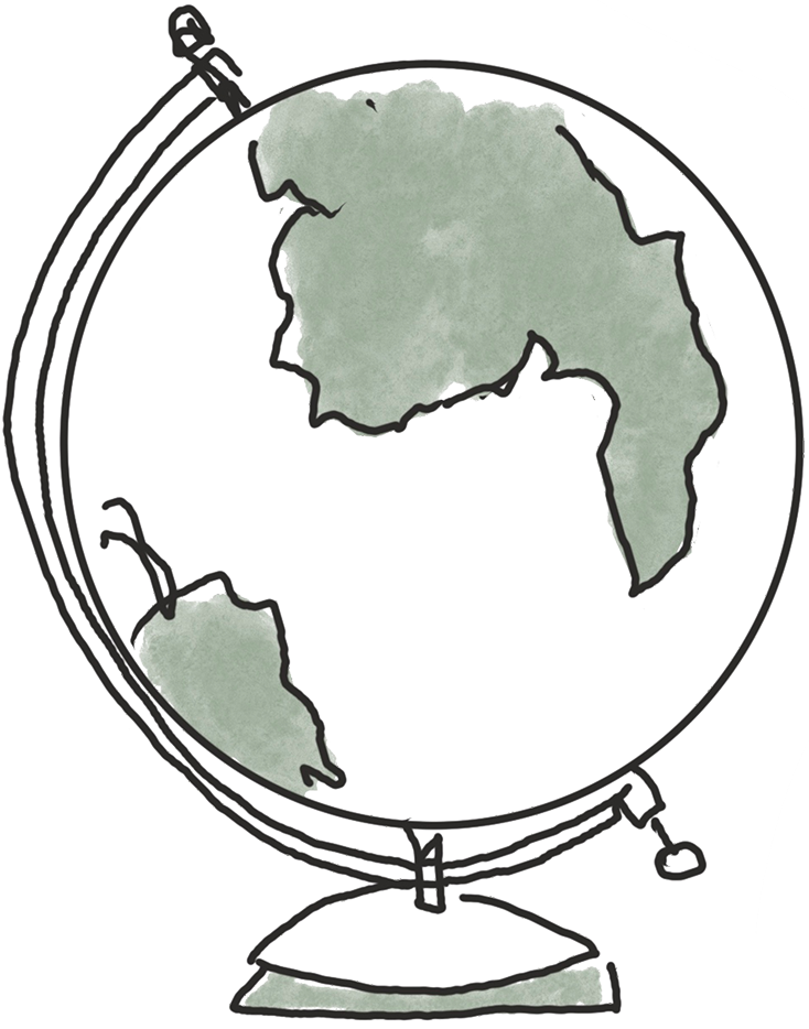 An image of a globe.